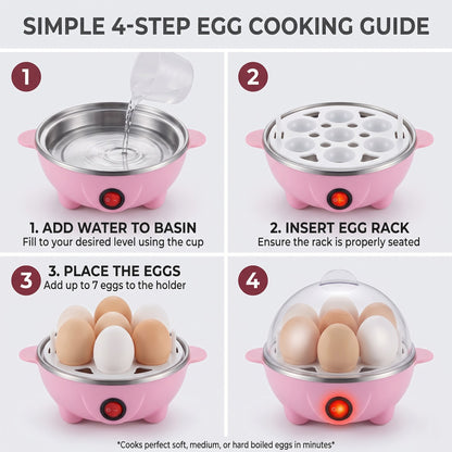 Rapid Egg Boiler – 7-Egg Capacity